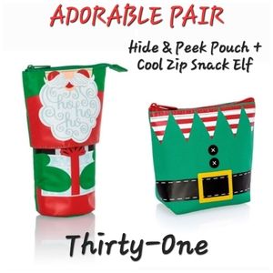 👀50% OFF - NWT‼️31 brand Pair of Christmas Themed Pouches